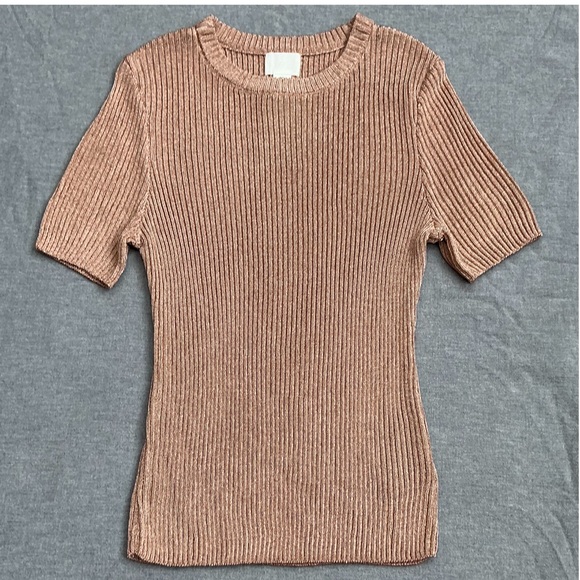 H&M Metallic Rib Knit Top - Picture 7 of 10